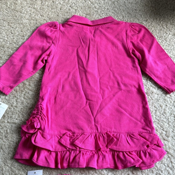 Ralph Lauren pink ruffle matching dress set NWT 6 months - Picture 7 of 8